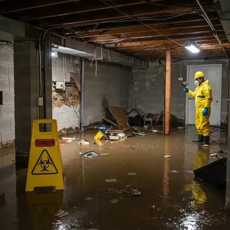 Flooded Basement Electrical Hazard in Highfield-Cascade, MD Property